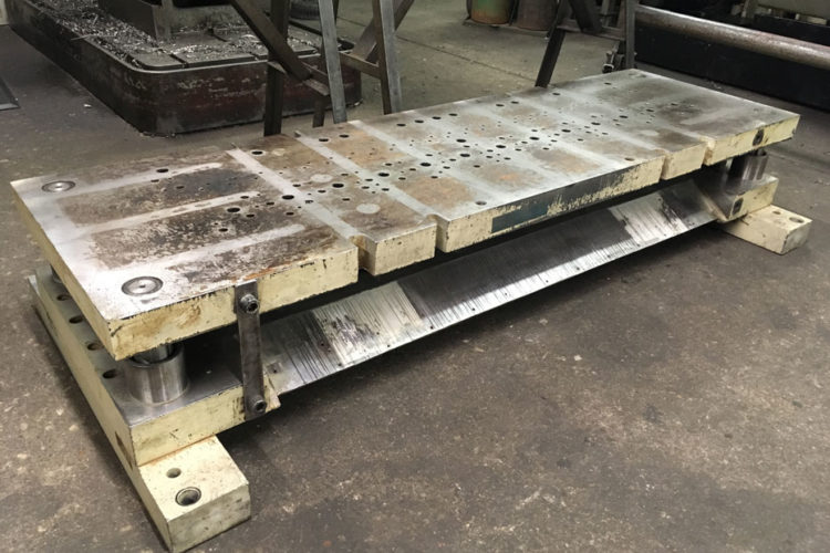 Complete Die tool on the floor.